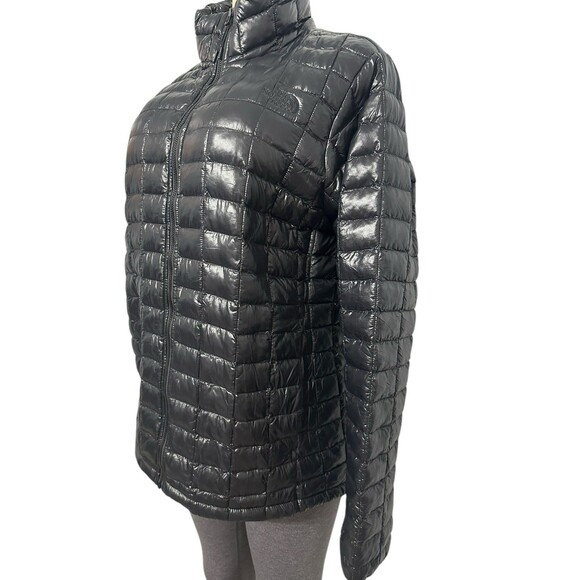 North Face ThermoBall Women XL Black Quilted Insulation Warm Jacket Primaloft - Picture 2 of 14